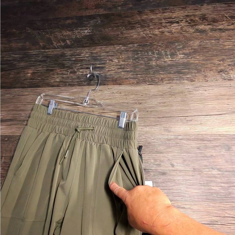 Mondetta Dusty Olive Green Side Stitch Wide Leg with Relaxed Fit - Picture 5 of 13